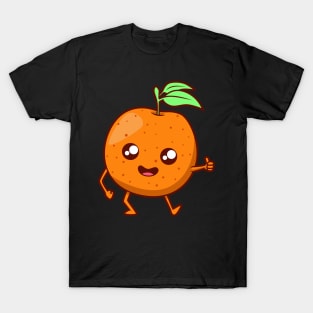 Kawaii Cartoon Orange T-Shirt